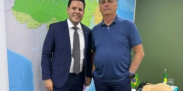 Deputado Rodrigo Valadares (União Brasil) com o ex-presidente Jair Bolsonaro (PL). Reprodução Instagram