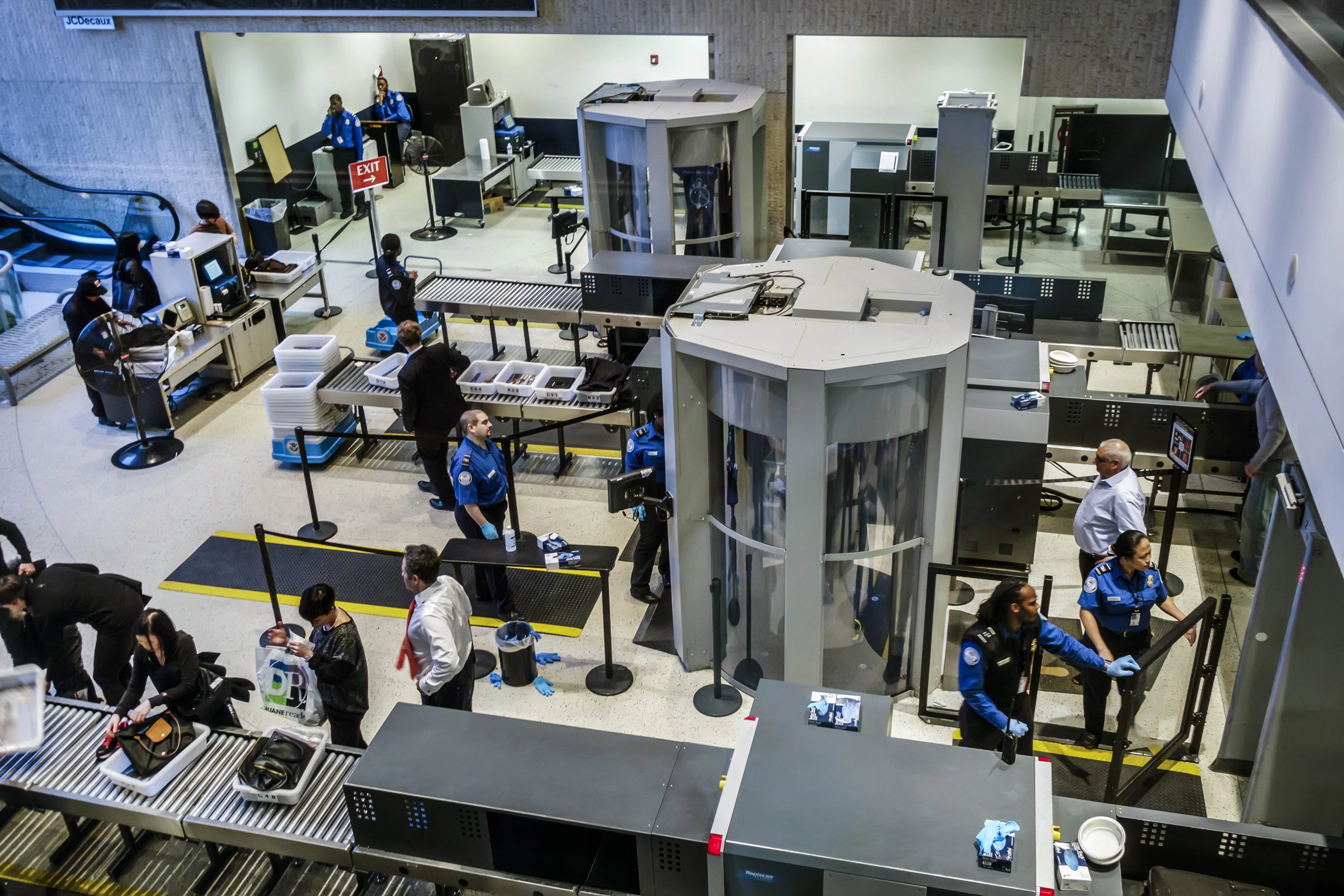 The security area at John F. Kennedy International Airport. (Photo by: Jeffrey Greenberg/Universal Images Group via Getty Images)