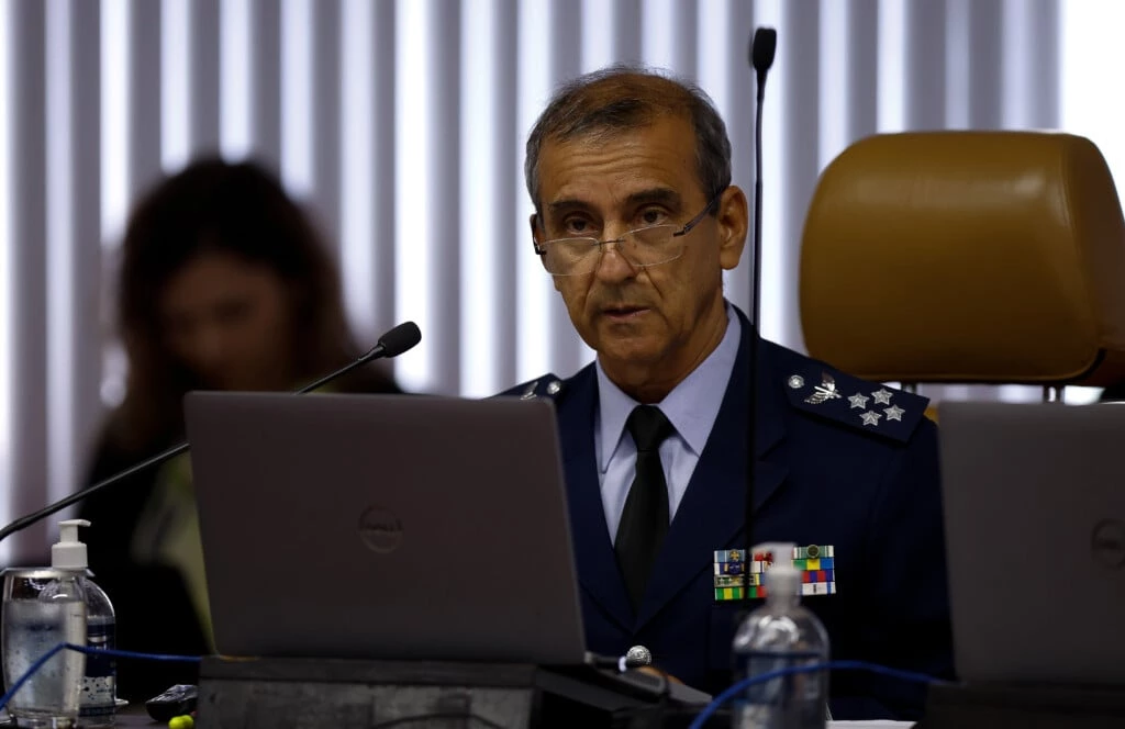 BRASÍLIA, DF, BRASIL, 29.02.2024: Sessão plenária do STM (Superior Tribunal Militar) destinada a julgar os militares que mataram o músico Evaldo Rosa, no Rio de Janeiro, em 2019, com mais de 80 tiros, após confundí-lo com um assaltante. O relator da ação é o ministro Carlos Augusto Amaral Oliveira (de farda da Aeronáutica). (Foto: Pedro Ladeira/Folhapress, PODER)